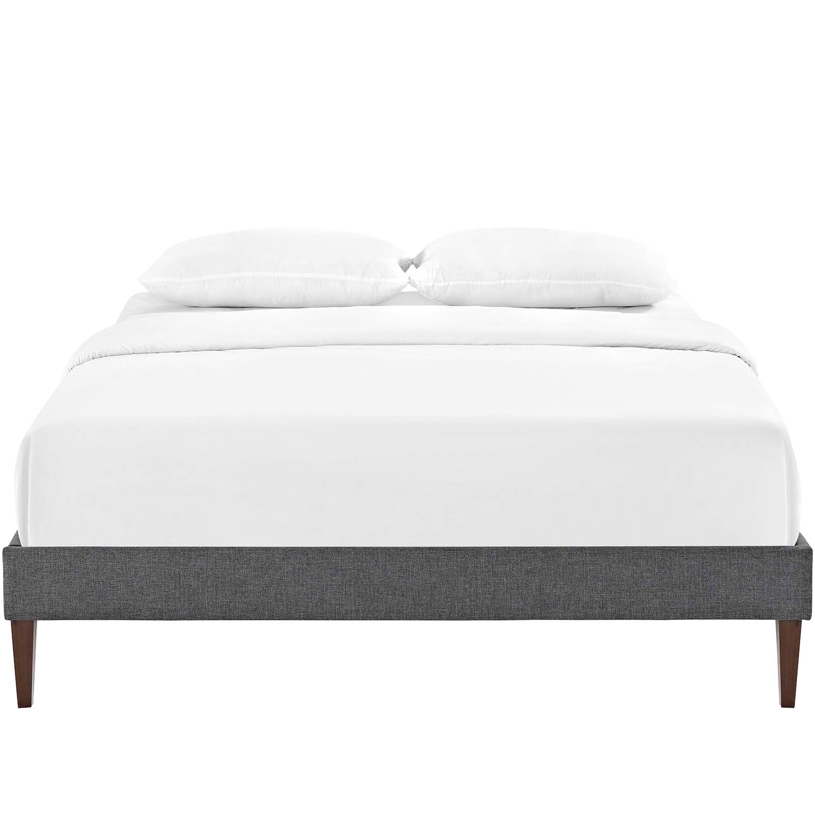 Tessie Fabric Full Bed Frame with Squared Tapered Legs by Modway