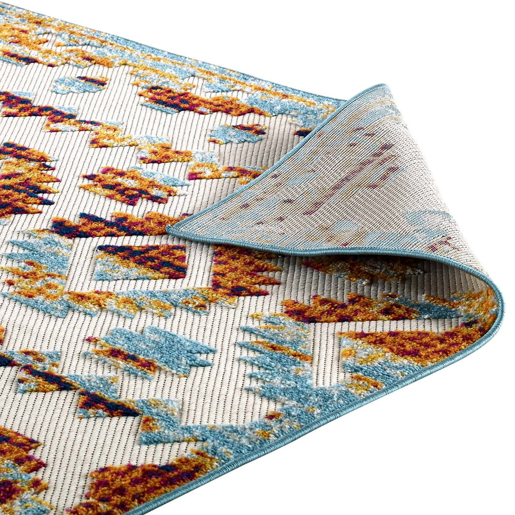 Reflect Takara Abstract Diamond Moroccan Trellis 5x8 Indoor and Outdoor Area Rug by Modway