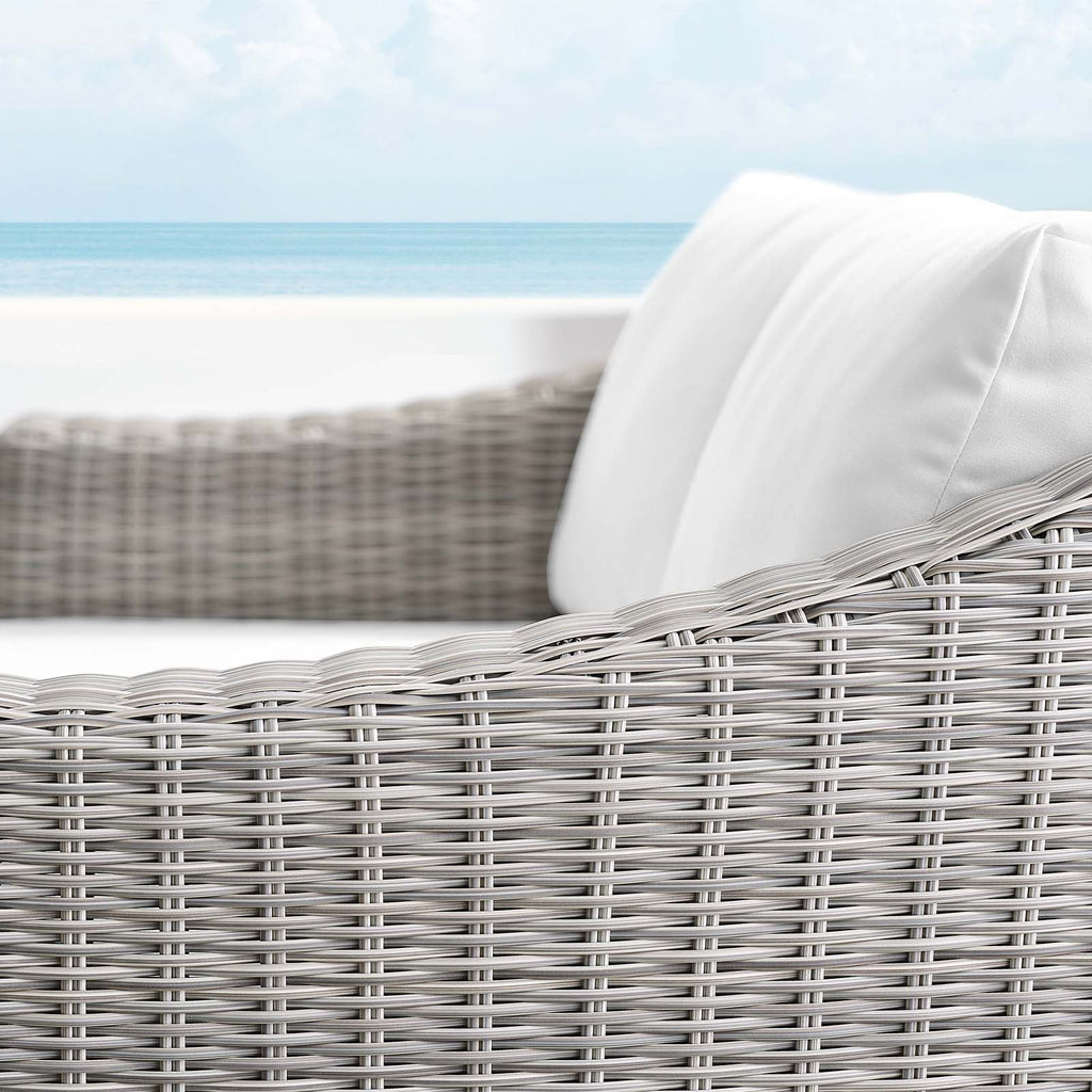 Conway Sunbrella¨ Outdoor Patio Wicker Rattan Loveseat by Modway