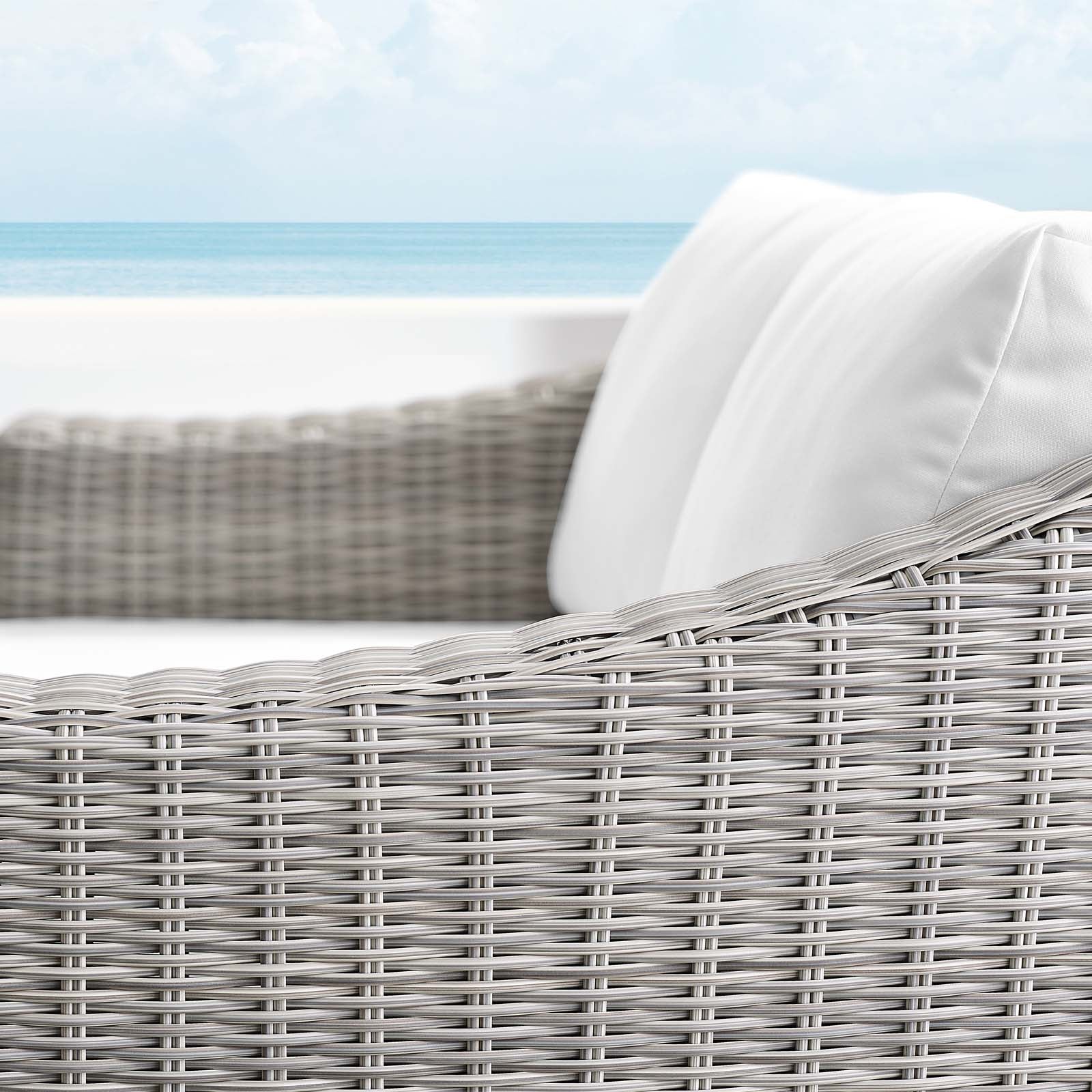 Conway Sunbrella¨ Outdoor Patio Wicker Rattan Loveseat by Modway