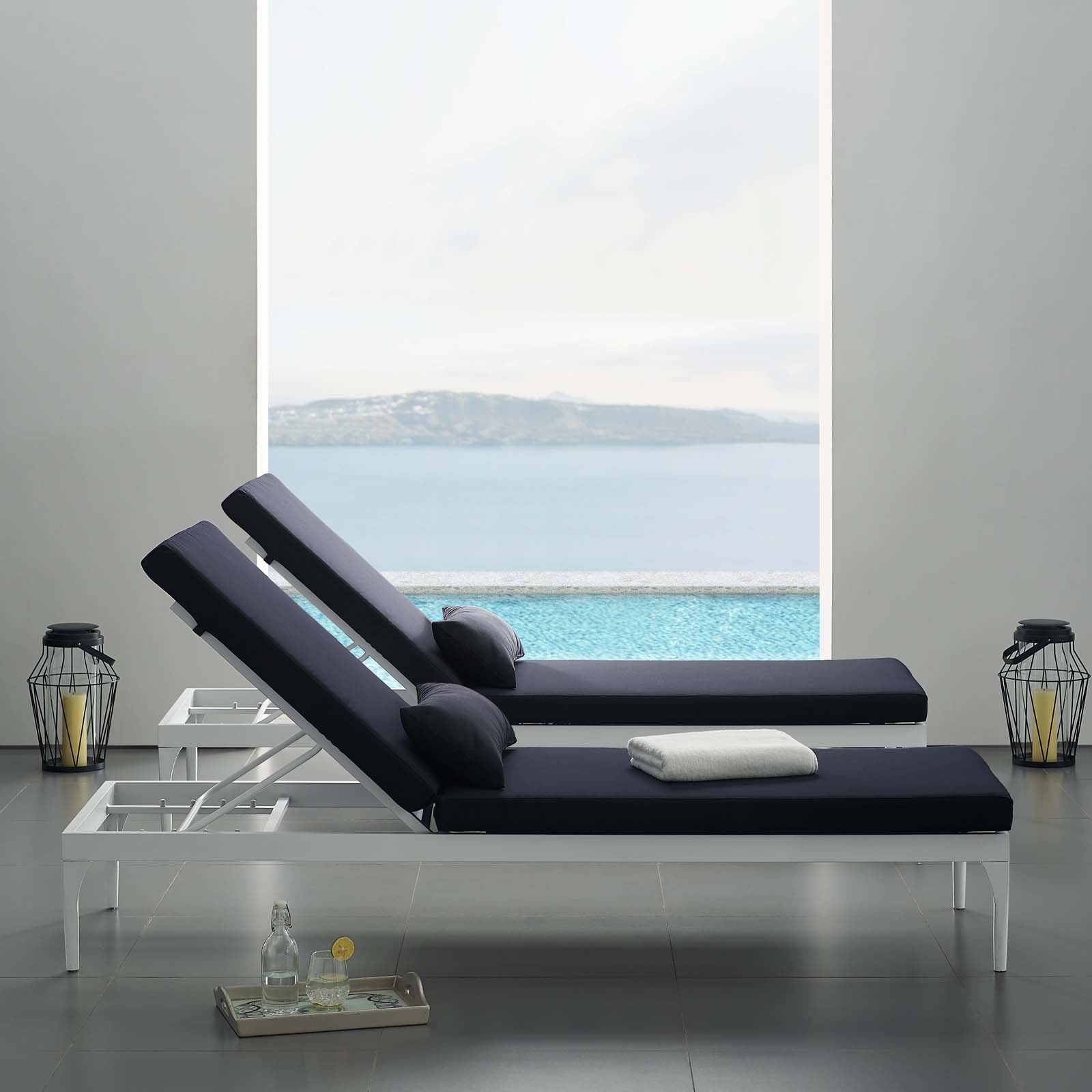 Perspective Cushion Outdoor Patio Chaise Lounge Chair by Modway