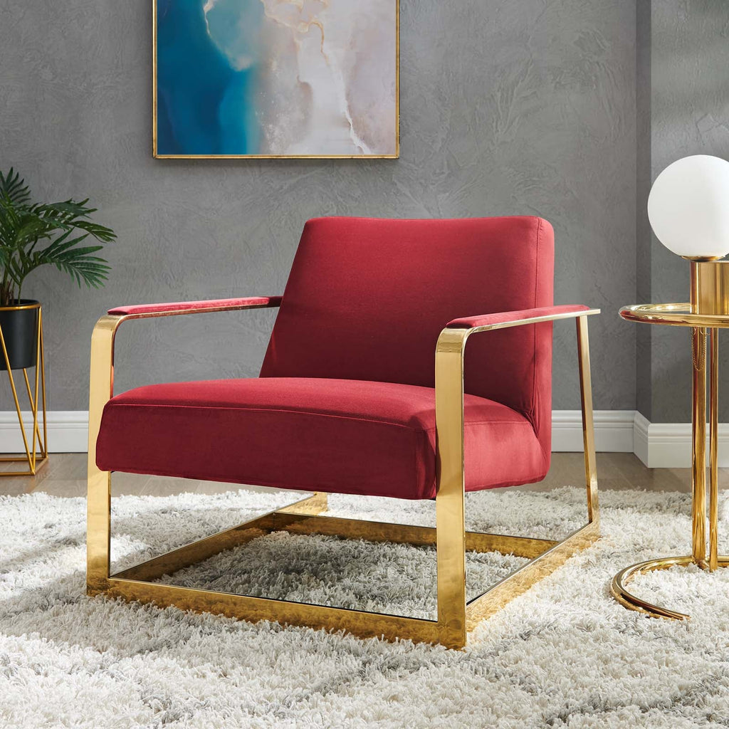 Seg Performance Velvet Accent Chair by Modway