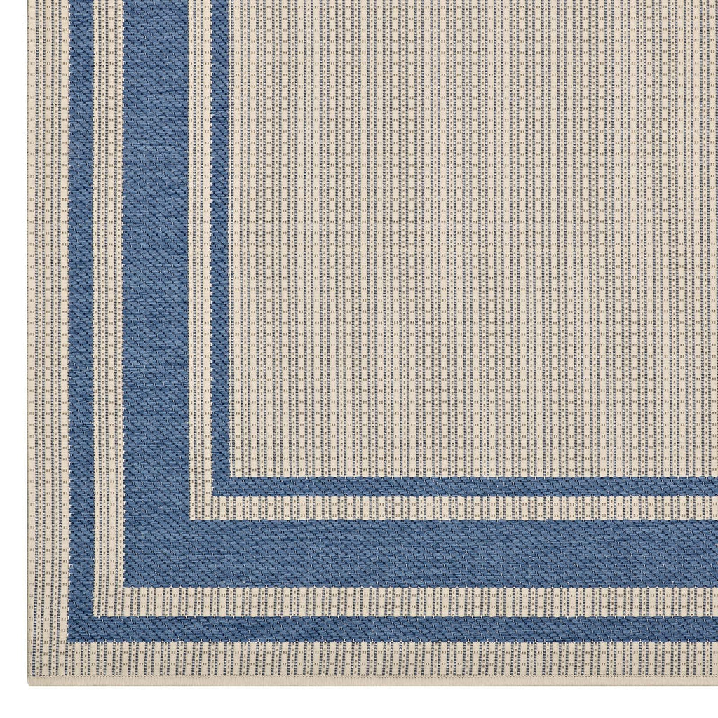 Rim Solid Border Indoor and Outdoor 5x8 Area Rug by Modway
