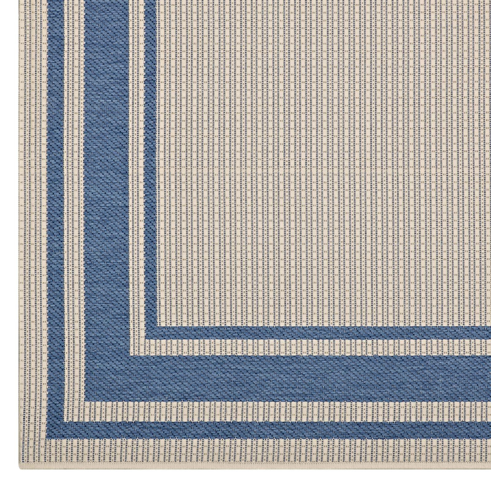 Rim Solid Border Indoor and Outdoor 5x8 Area Rug by Modway