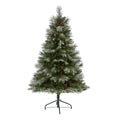 5' Snowed French Alps Mountain Pine Artificial Christmas Tree