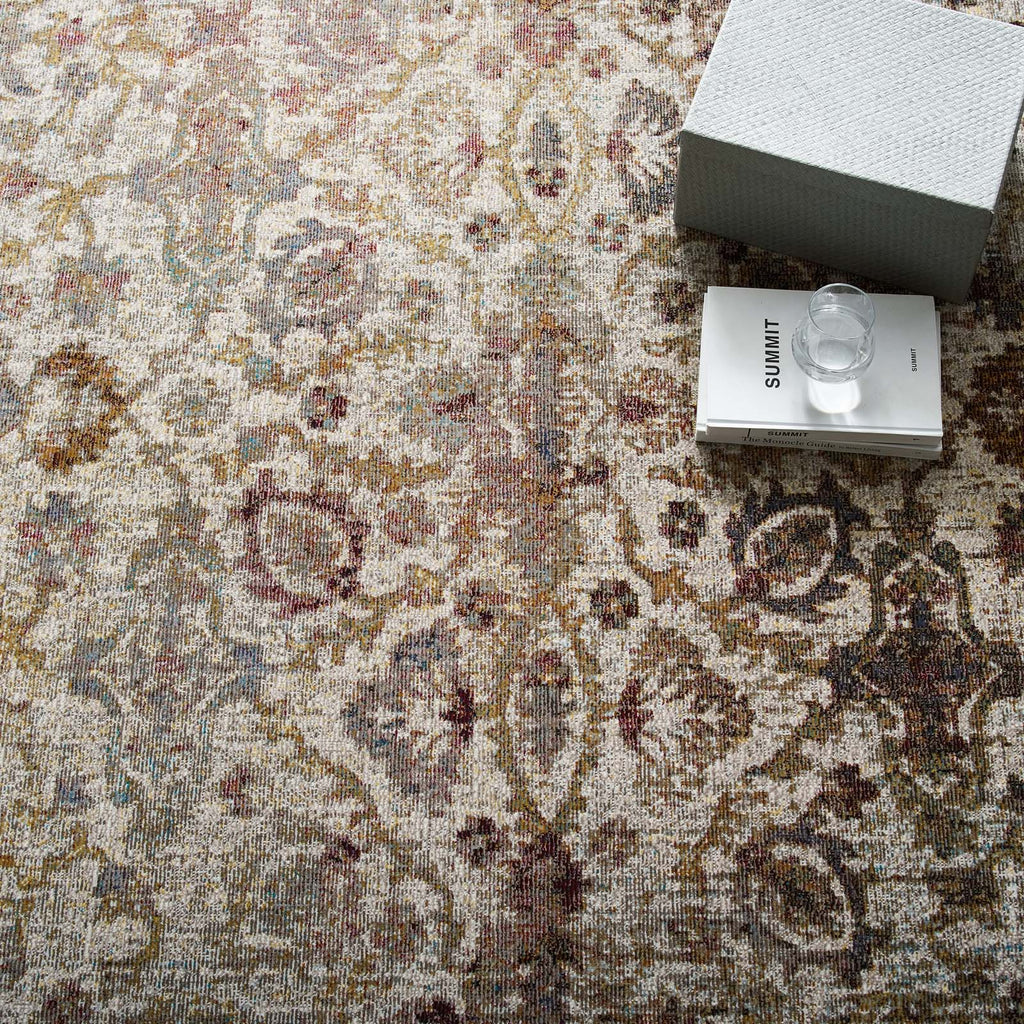 Success Kaede Distressed Vintage Floral Moroccan Trellis 5x8 Area Rug by Modway