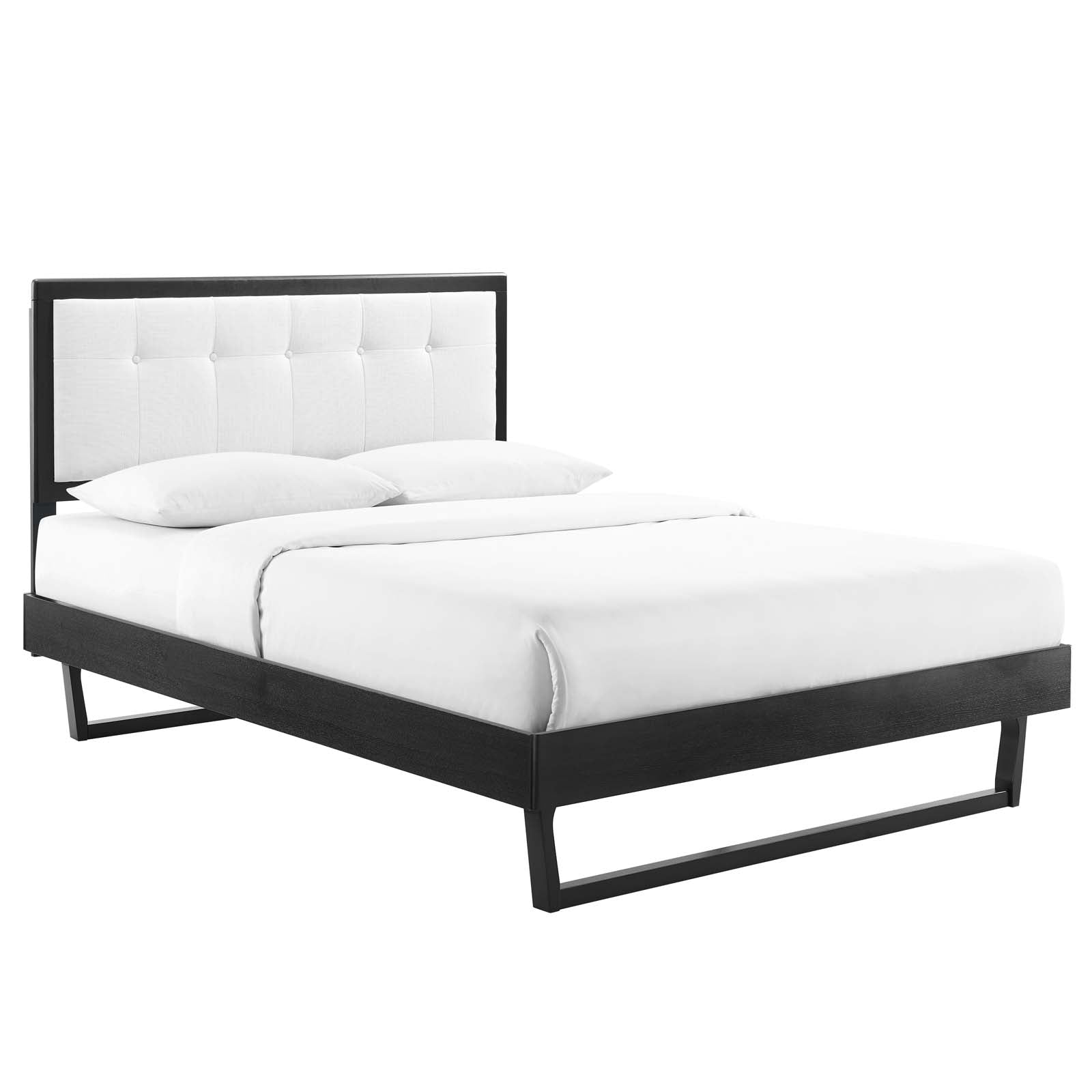 Willow Wood Full Platform Bed With Angular Frame by Modway
