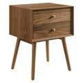 Ember Wood Nightstand With USB Ports by Modway