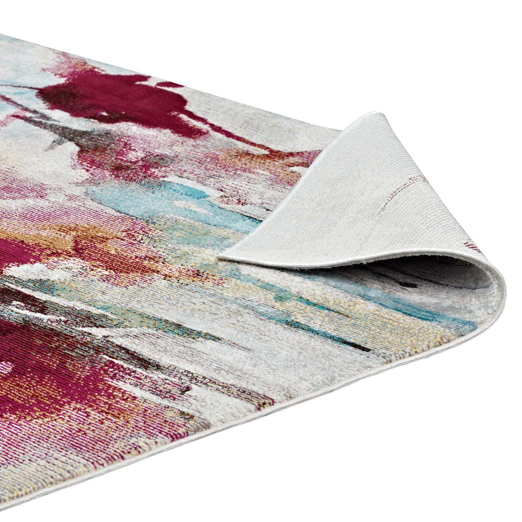 Blume Abstract Floral 4x6 Area Rug by Modway
