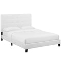 Melanie Tufted Button Upholstered Fabric King Platform Bed by Modway