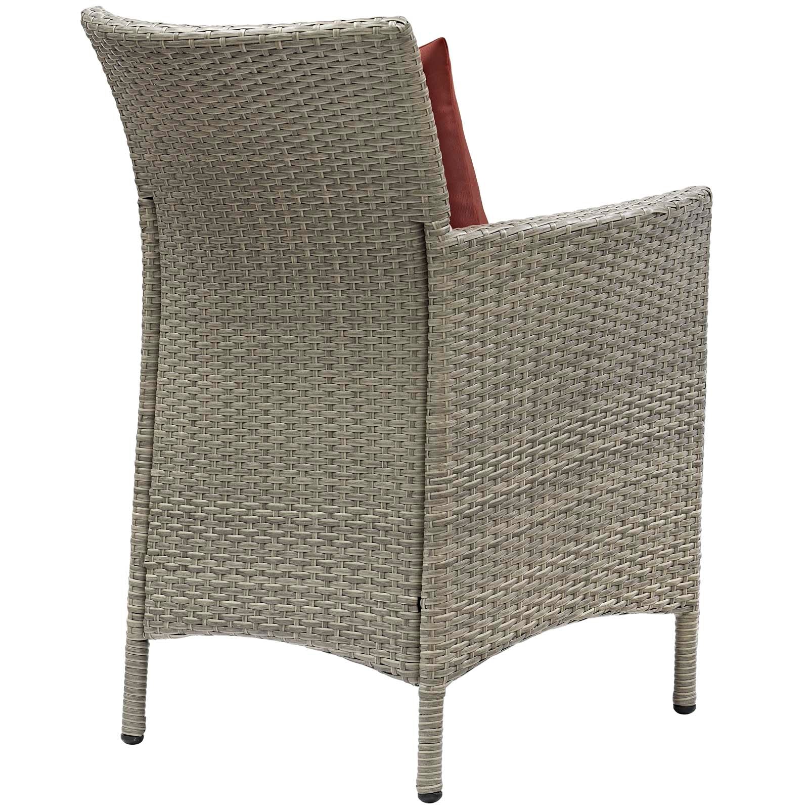 Conduit Outdoor Patio Wicker Rattan Dining Armchair by Modway