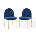 Isla Performance Velvet Dining Side Chair Set of 2 by Modway