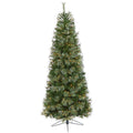 6.5' Cashmere Slim Artificial Christmas Tree with 350 Warm White Lights