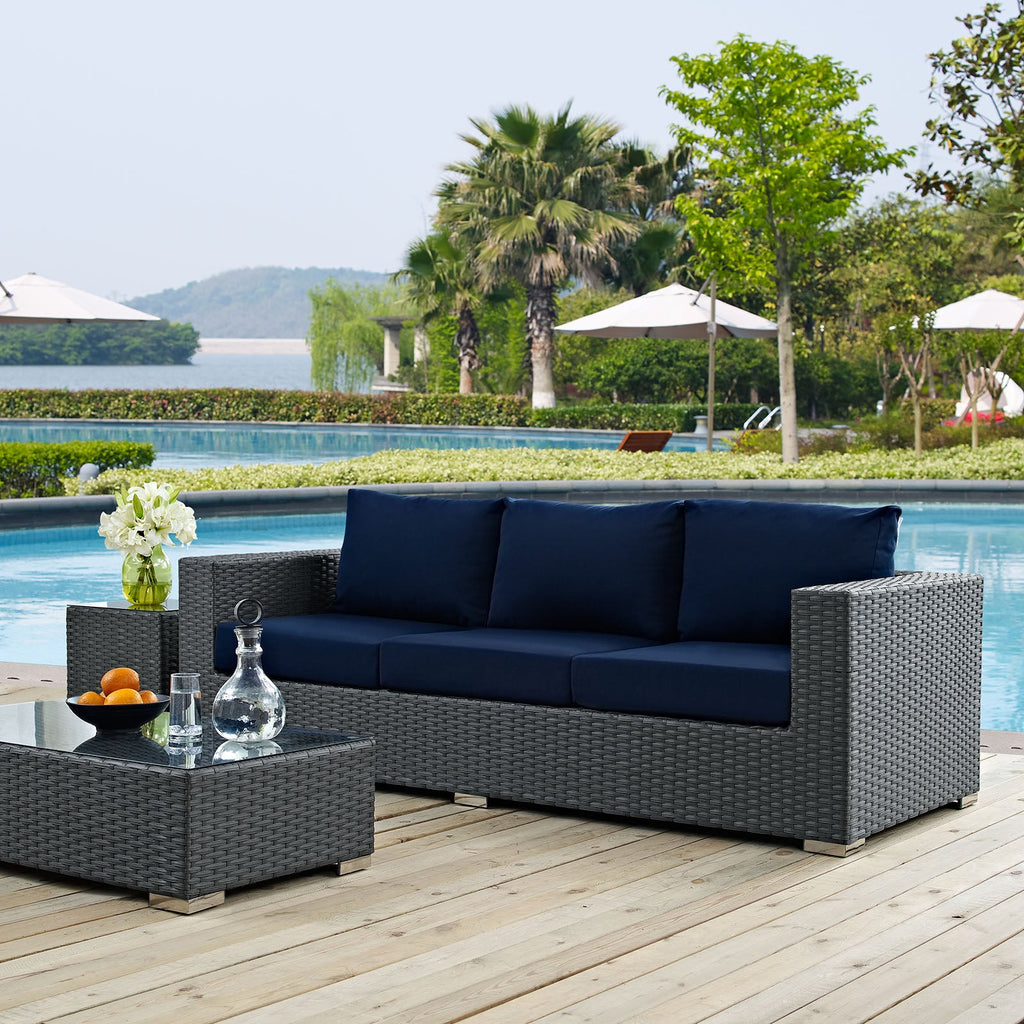 Sojourn Outdoor Patio Sunbrella¨ Sofa by Modway