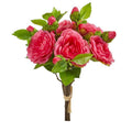 11"  Camellia Artificial Flower Bouquet (Set of 4)