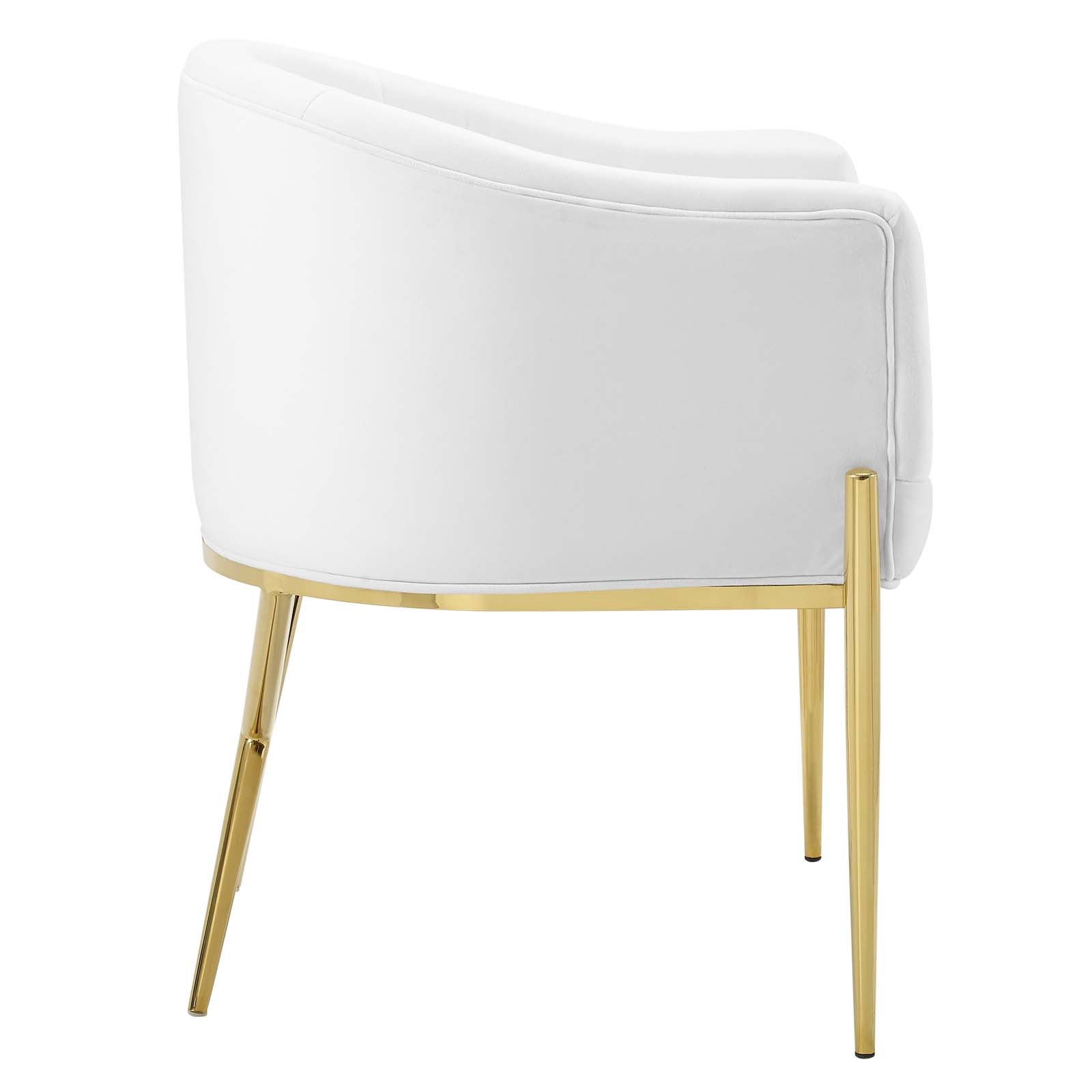 Savour Performance Velvet Accent Dining Armchair Set of 2 by Modway