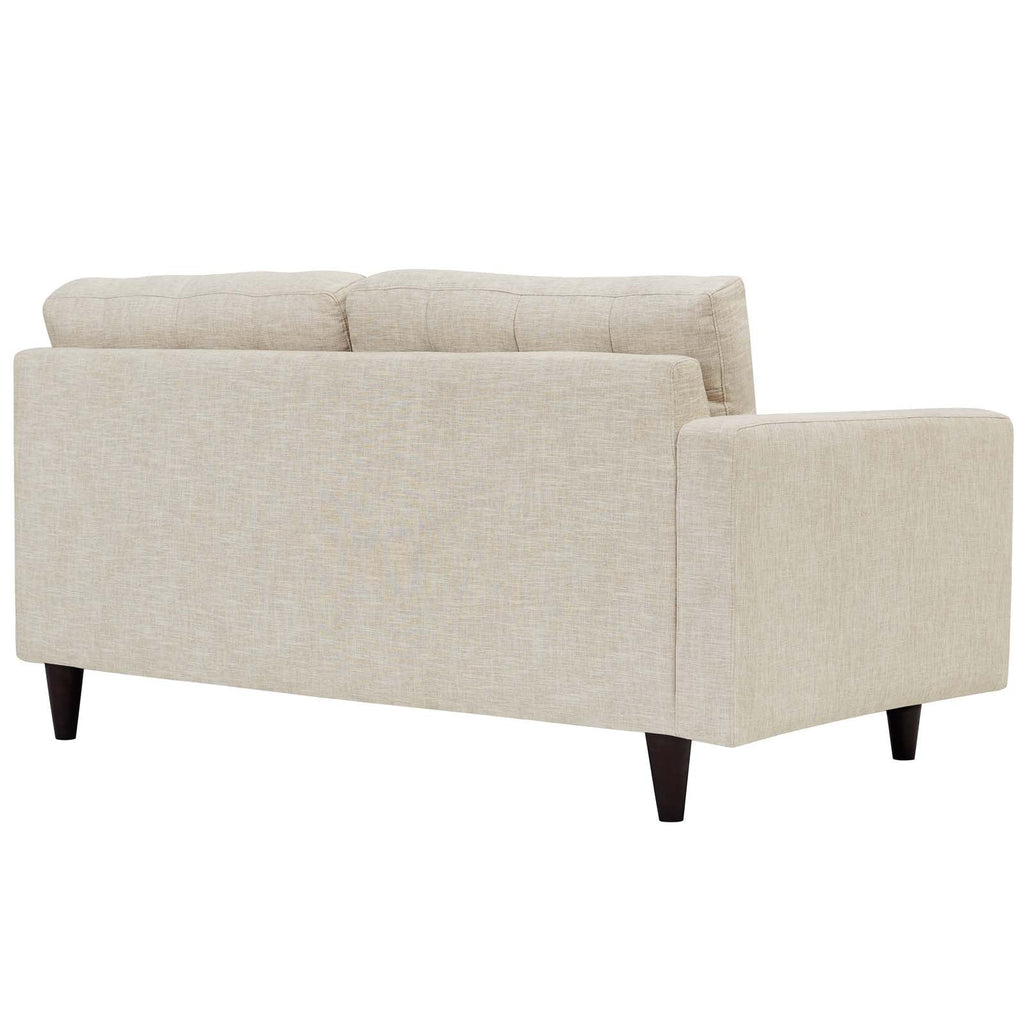 Empress Left-Facing Upholstered Fabric Loveseat by Modway