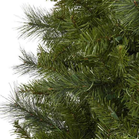 7.5' Mount Hood Spruce Artificial Christmas Tree w/ 450 Warm White Lights