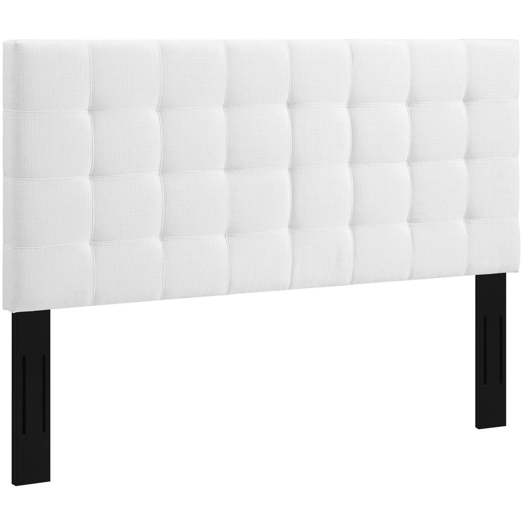 Paisley Tufted Upholstered Linen Fabric Full / Queen Headboard by Modway