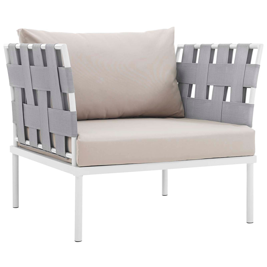 Harmony 5Piece Outdoor Patio Aluminum Sectional Sofa Set by Modway