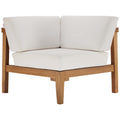 Bayport Outdoor Patio Teak Wood Corner Chair by Modway