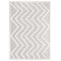 Whimsical Pathway Abstract Chevron Shag 5x8 Area Rug by Modway