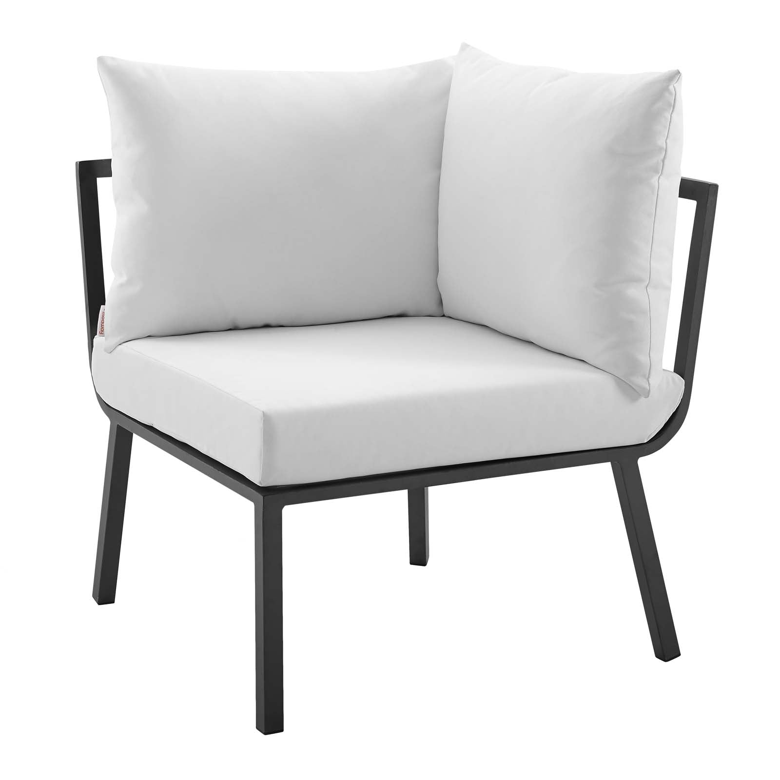Riverside 2 Piece Outdoor Patio Aluminum Sectional Sofa Set by Modway