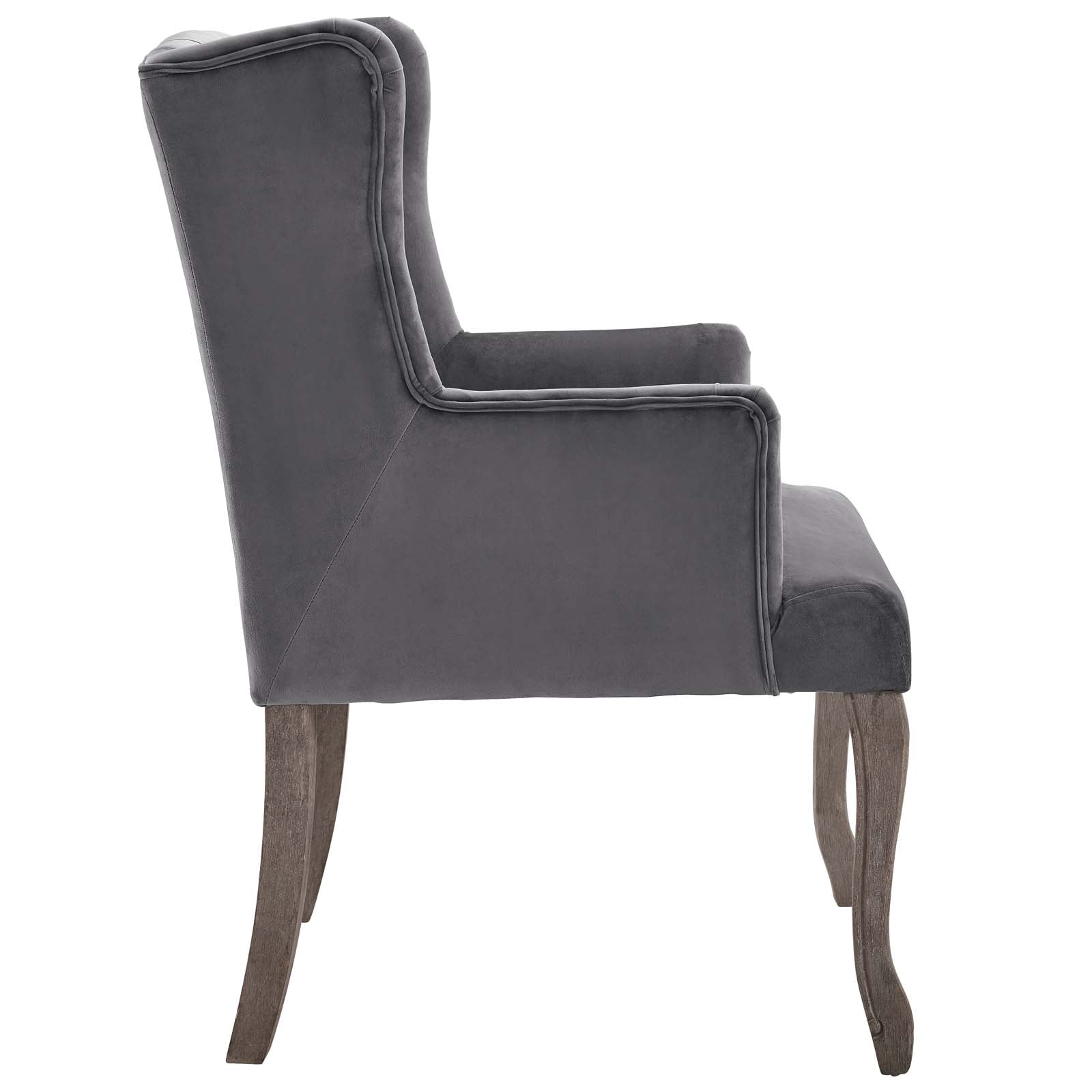 Realm Performance Velvet Armchair Set of 2 by Modway