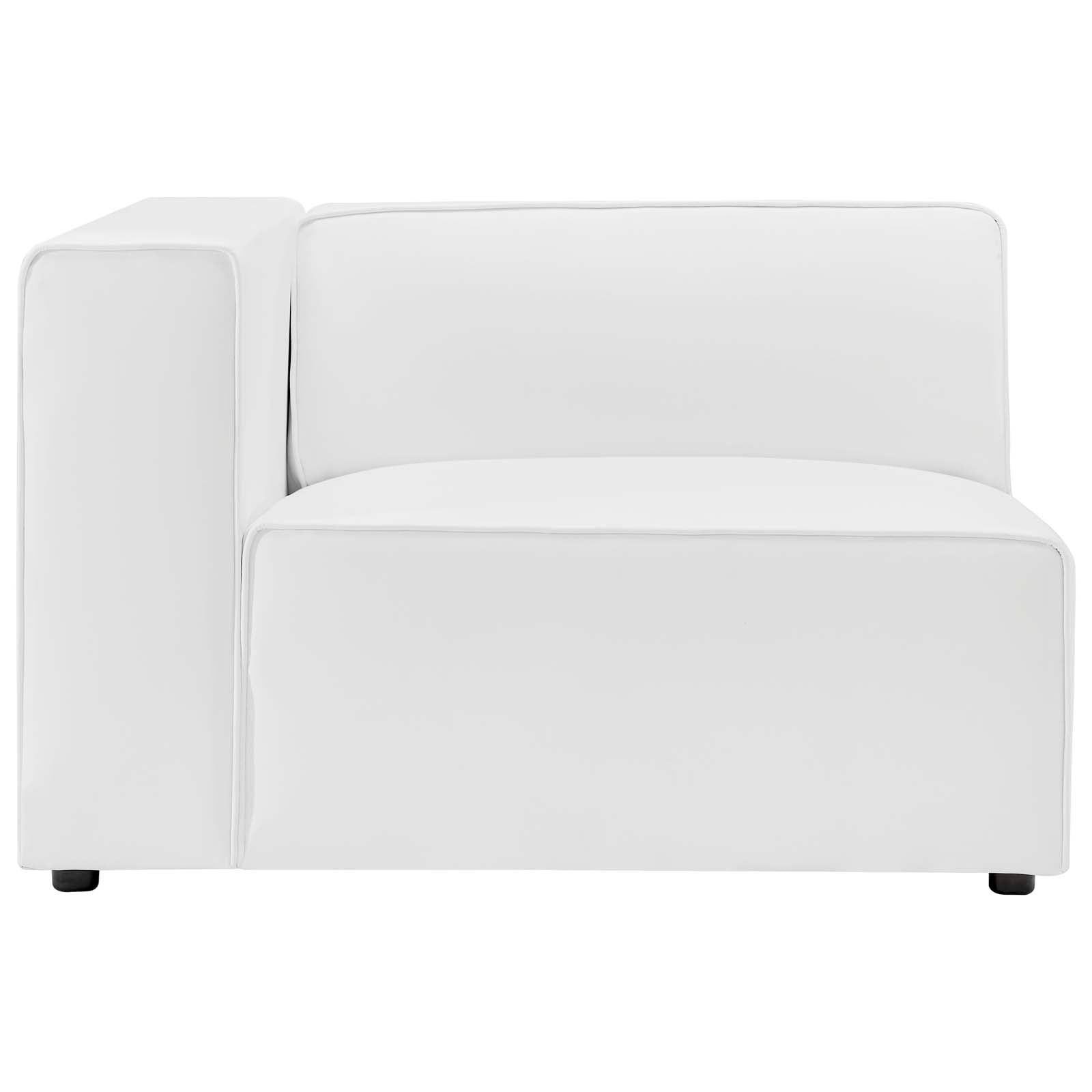 Mingle 2-Piece Vegan Leather Sectional Sofa Loveseat by Modway