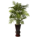 4' Areca w/Bamboo Planter
