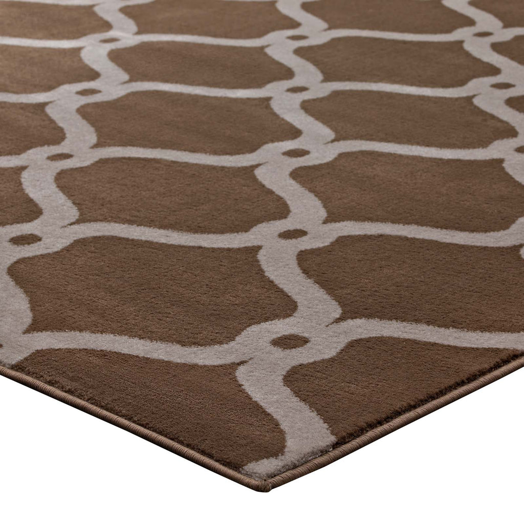 Beltara Chain Link Transitional Trellis 8x10 Area Rug by Modway