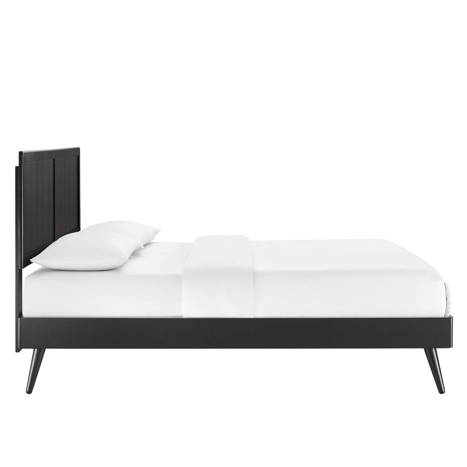 Alana Wood King Platform Bed With Splayed Legs by Modway