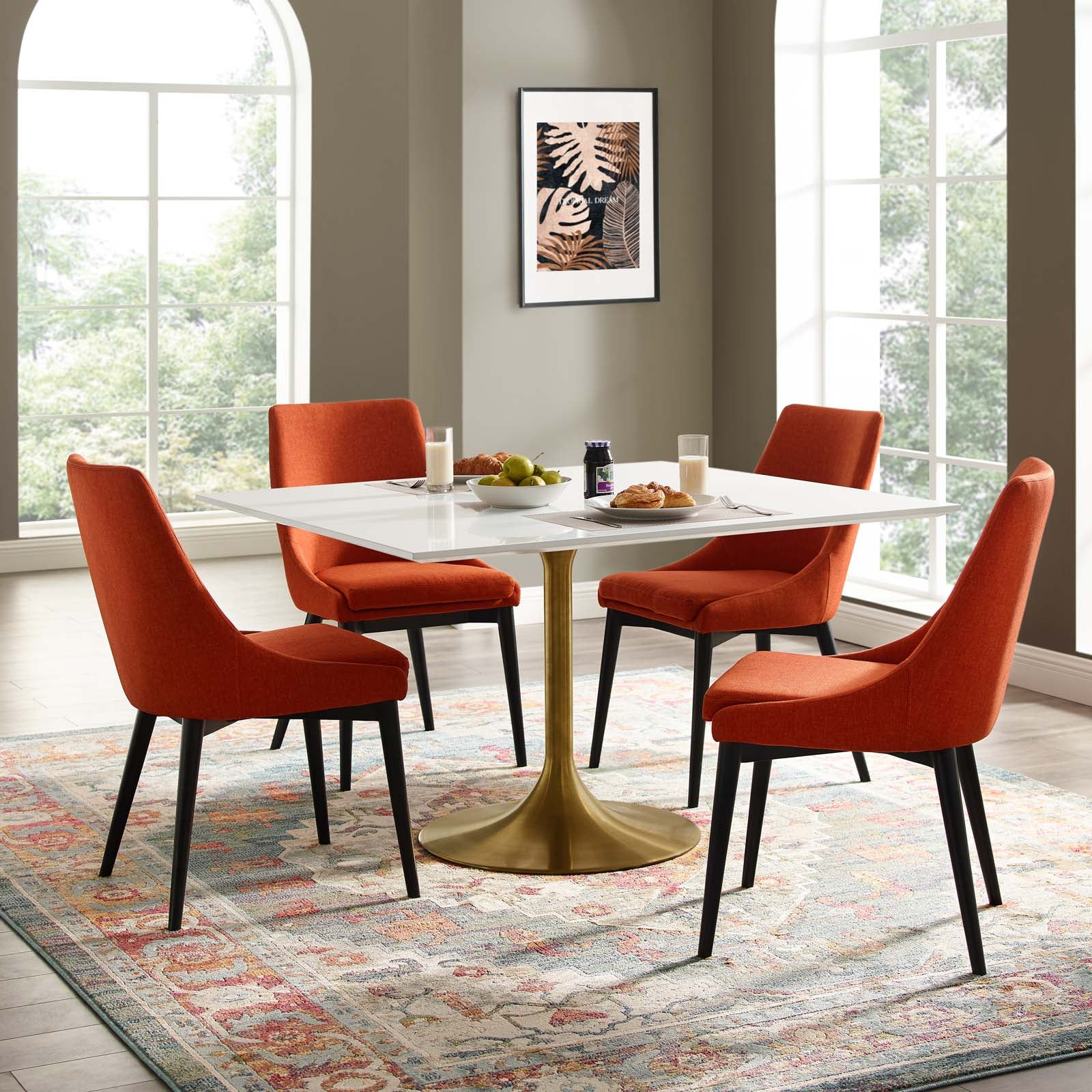 Lippa 48" Square Wood Dining Table by Modway