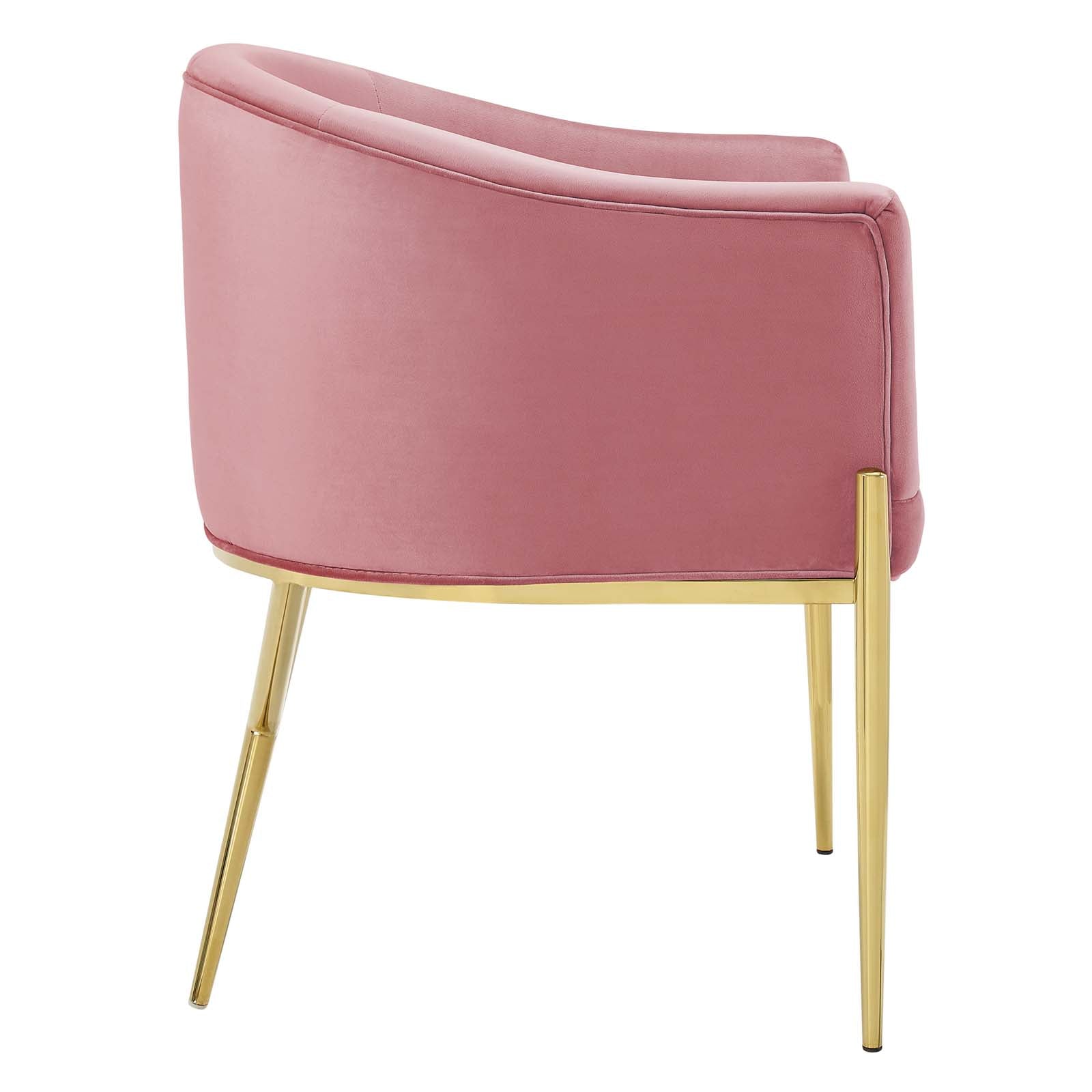 Savour Performance Velvet Accent Dining Armchair Set of 2 by Modway