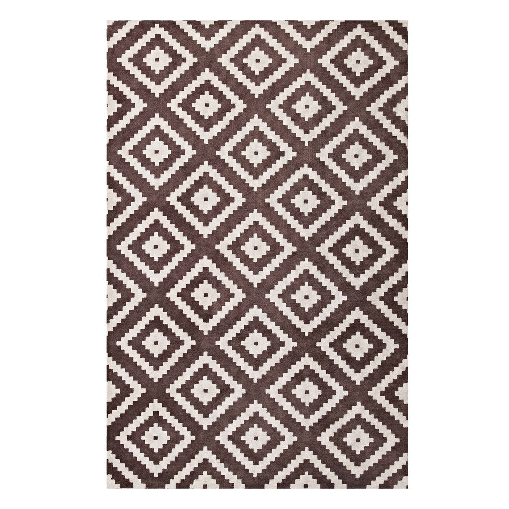 Alika Abstract Diamond Trellis 5x8 Area Rug by Modway
