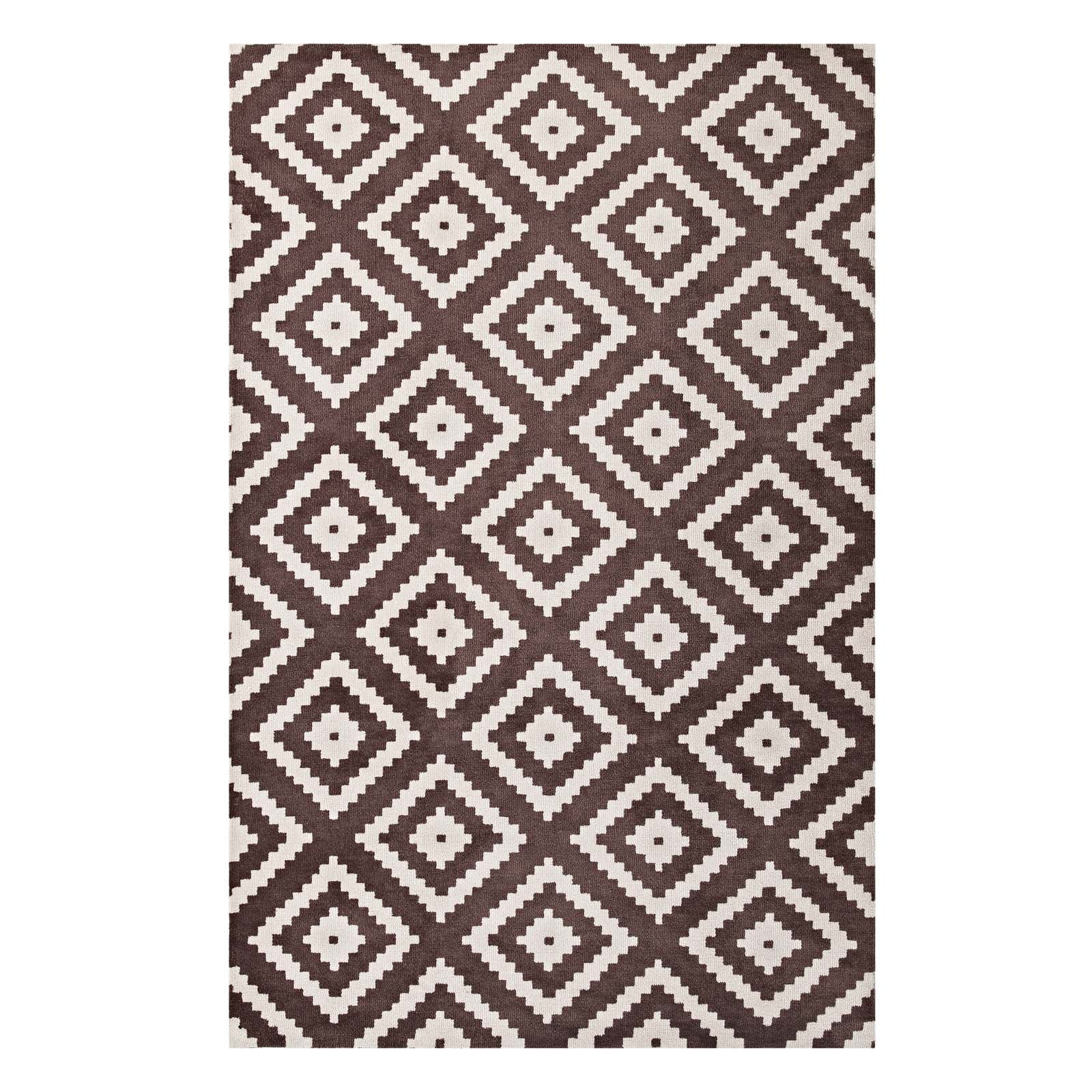 Alika Abstract Diamond Trellis 5x8 Area Rug by Modway