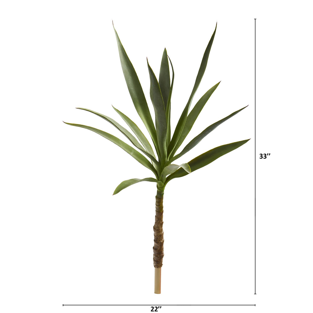33" Yucca Head Artificial Plant (Set of 2)