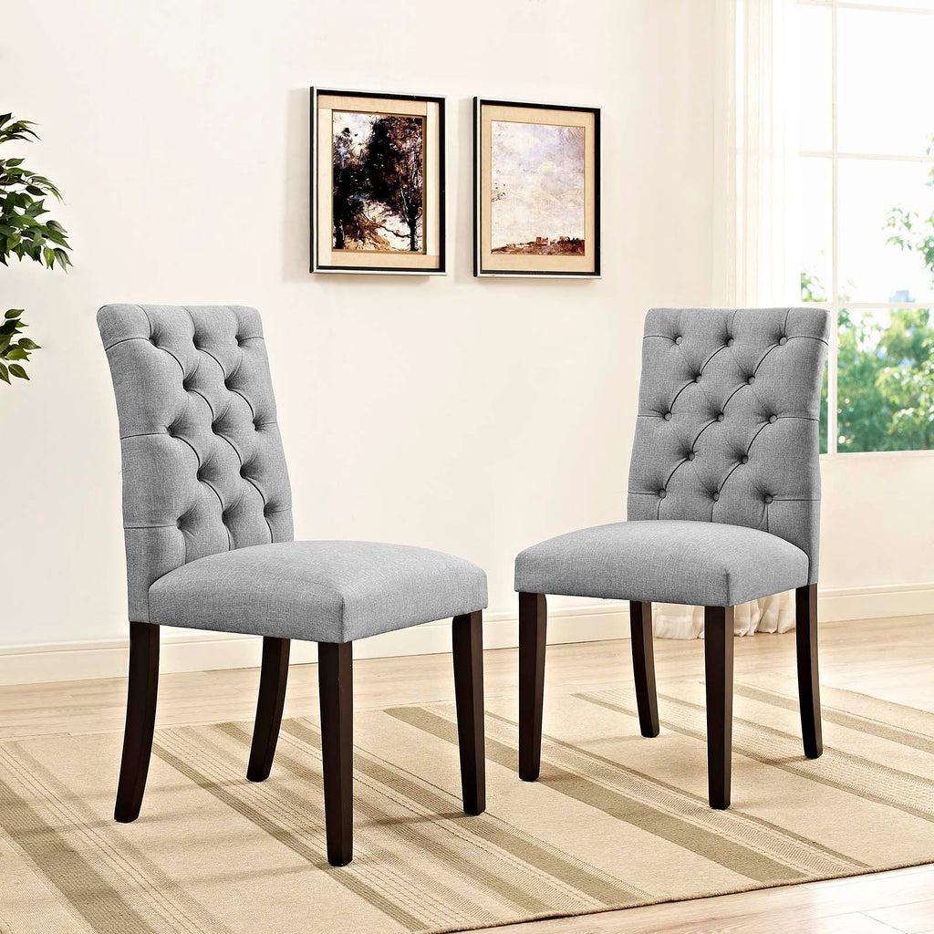 Duchess Fabric Dining Chair Set of 2 by Modway