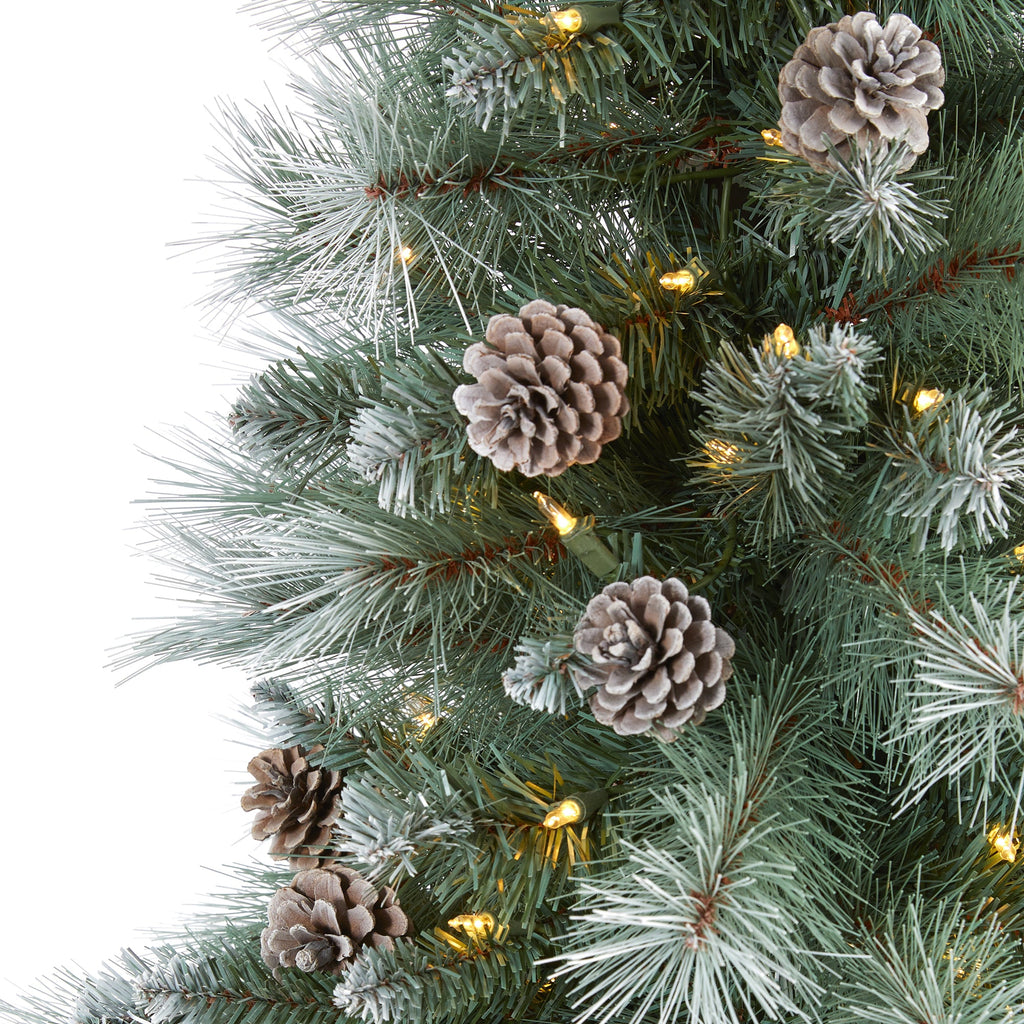 6' Frosted Tip British Columbia Mountain Pine Artificial Christmas Tree