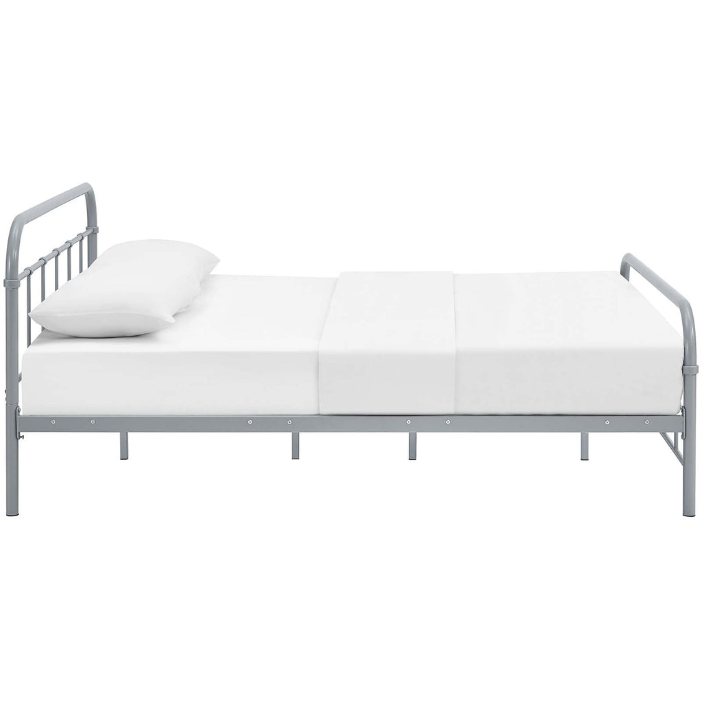Maisie Stainless Steel Queen Bed Frame by Modway