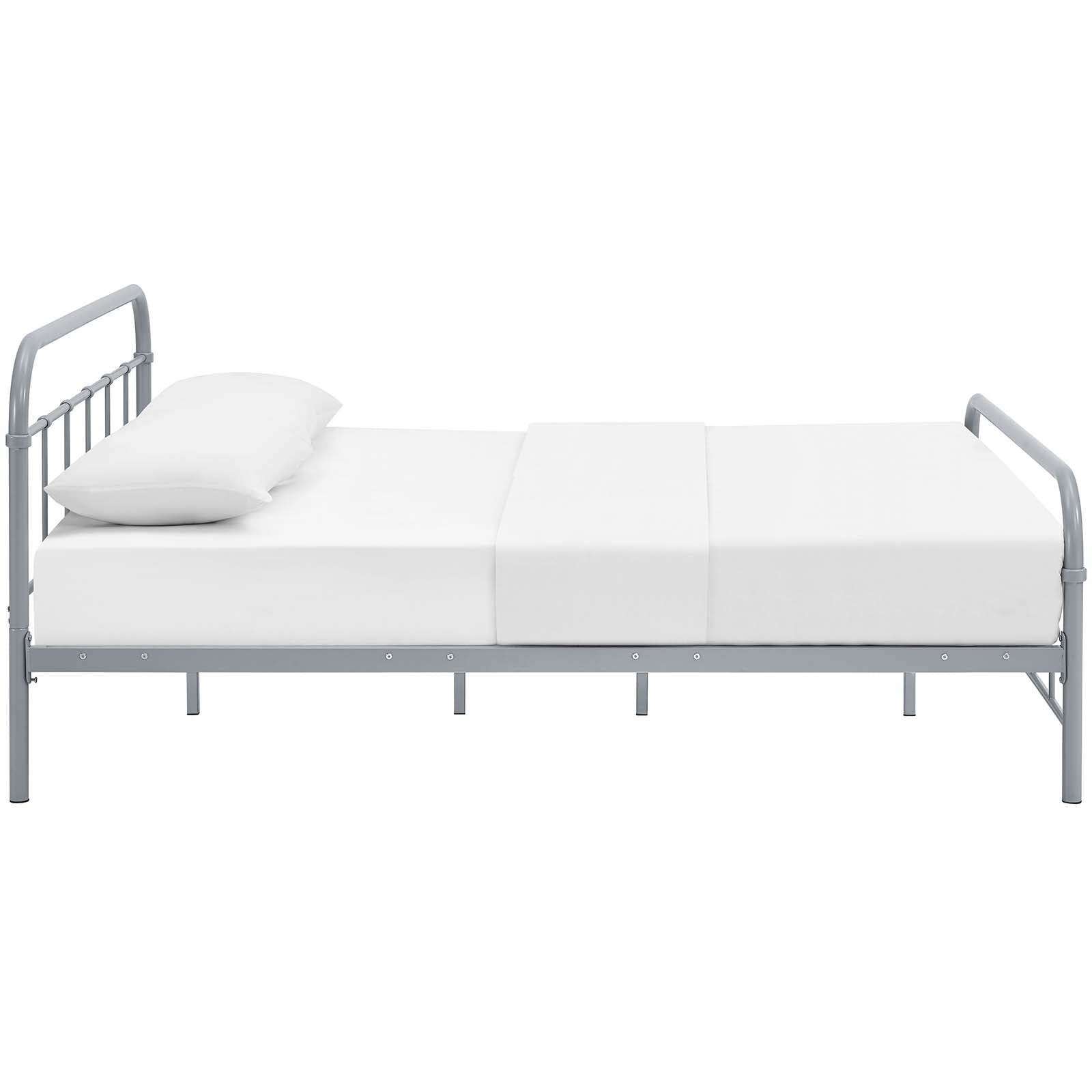 Maisie Stainless Steel Queen Bed Frame by Modway