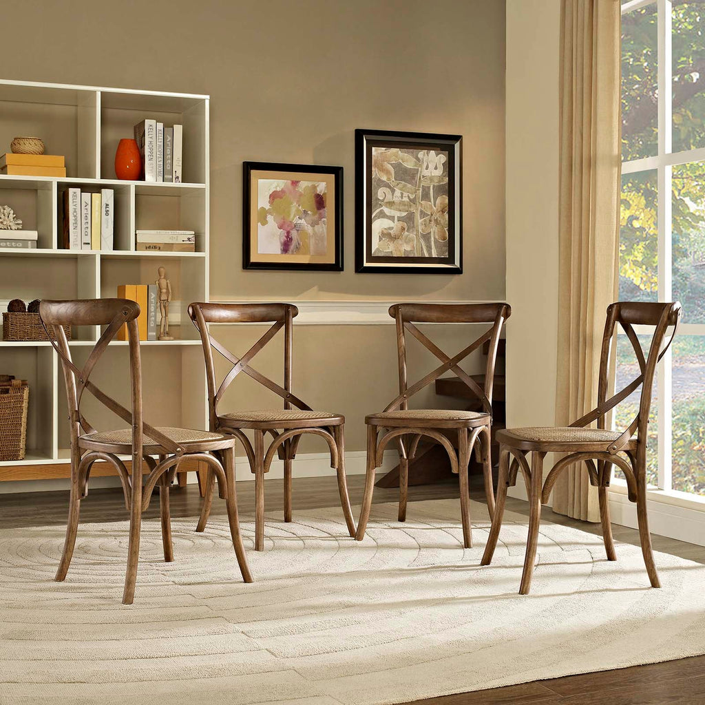 Gear Dining Side Chair Set of 4 by Modway