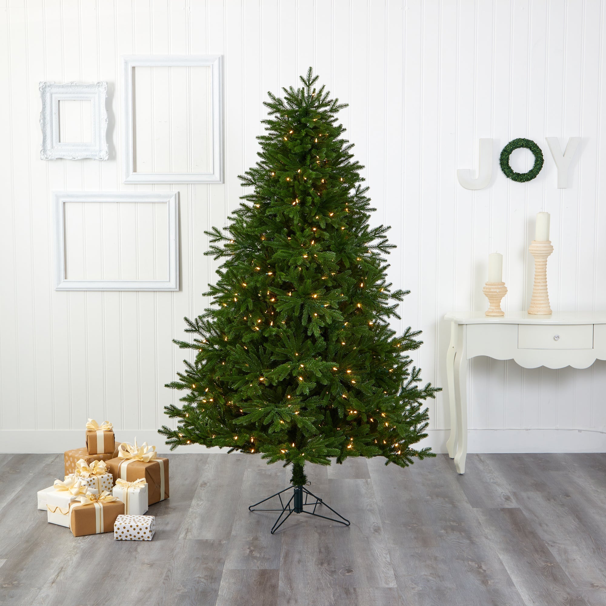 7' Nova Scotia Fir Real Touch Artificial Christmas Tree w/ 400 LED