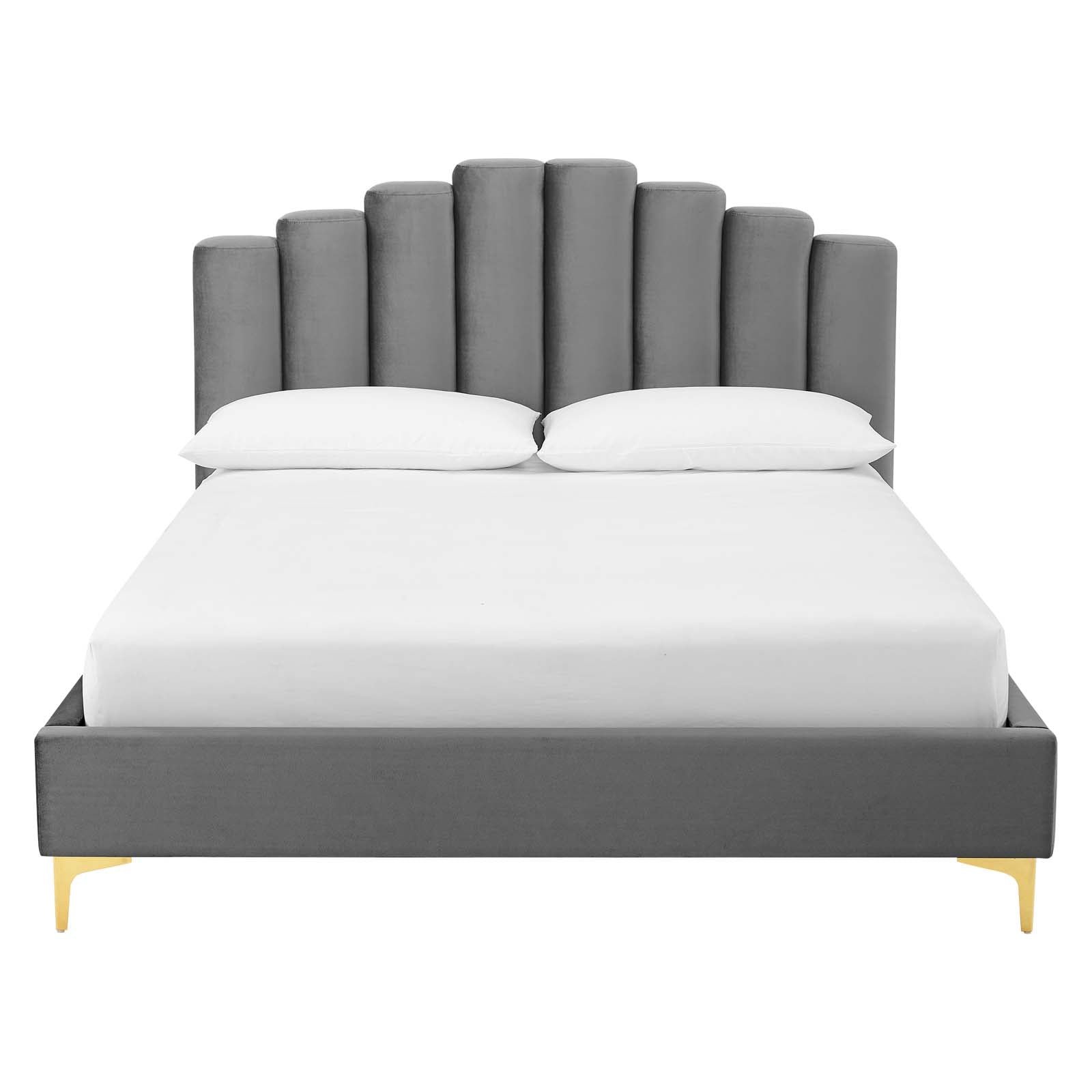 Olivia Performance Velvet Queen Platform Bed by Modway