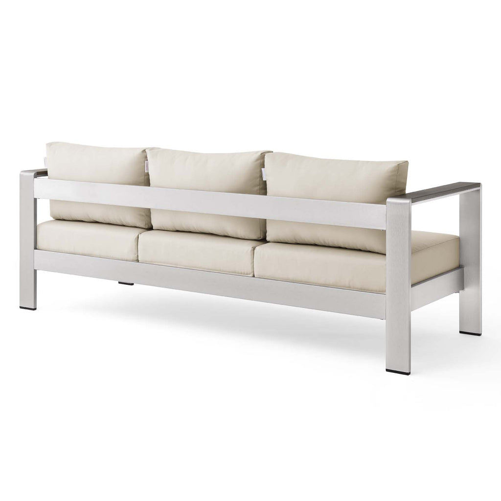 Shore Outdoor Patio Aluminum Sofa by Modway