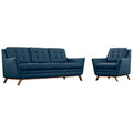 Beguile Upholstered Fabric Living Room Set Set of 2 by Modway