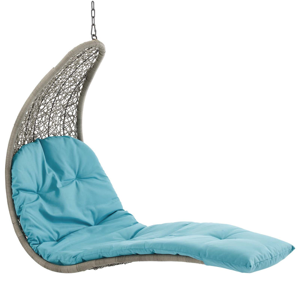 Landscape Hanging Chaise Lounge Outdoor Patio Swing Chair by Modway