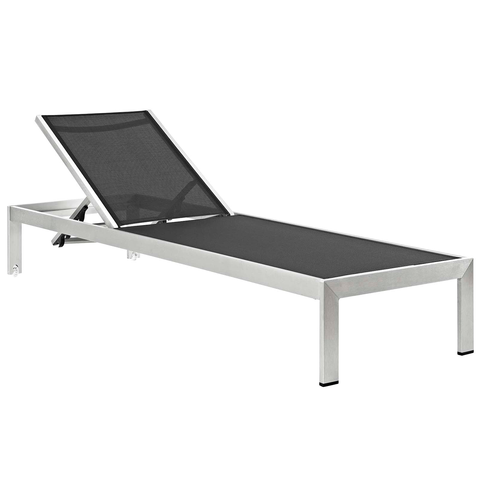 Shore Outdoor Patio Aluminum Chaise with Cushions Set of 6 by Modway