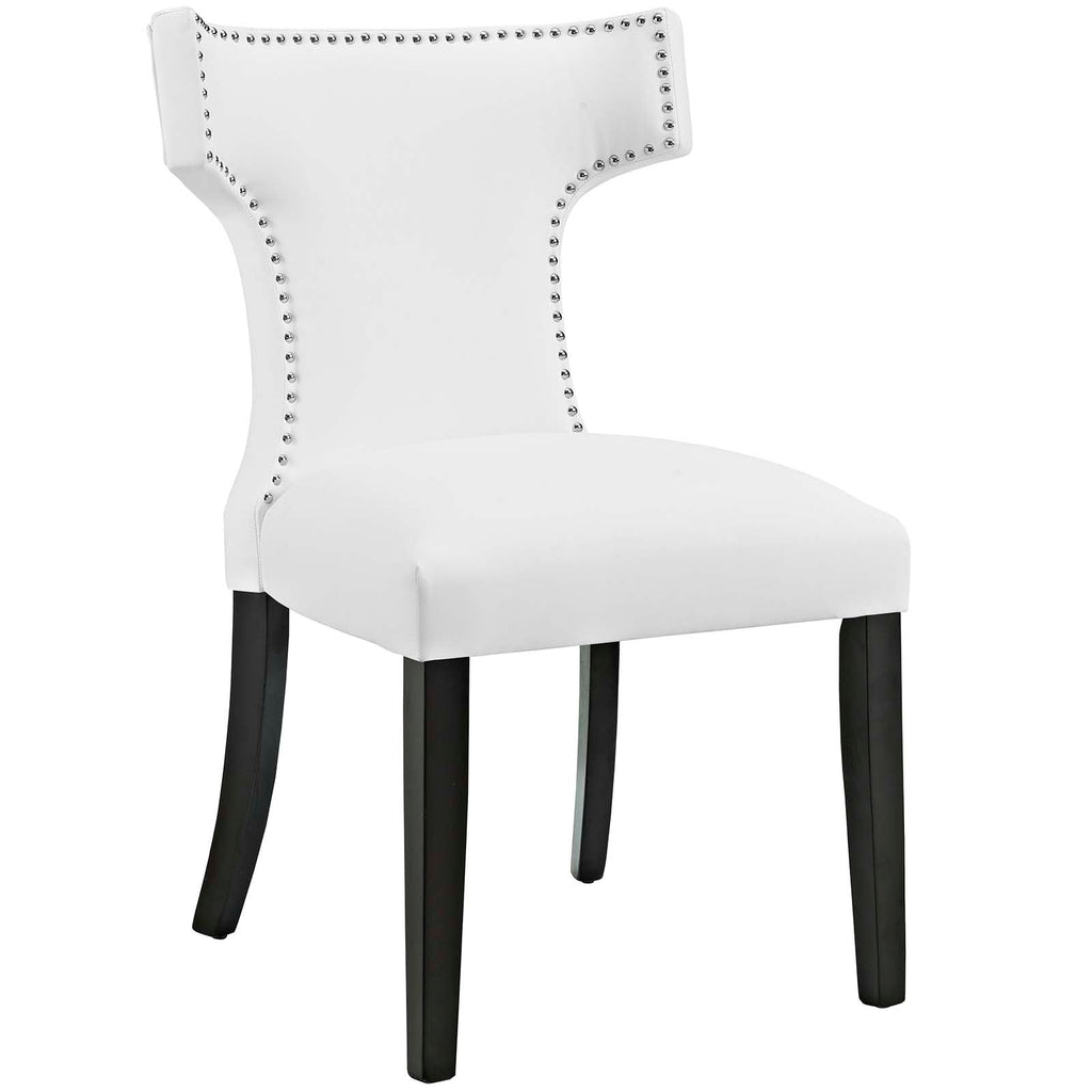 Curve Vegan Leather Dining Chair by Modway