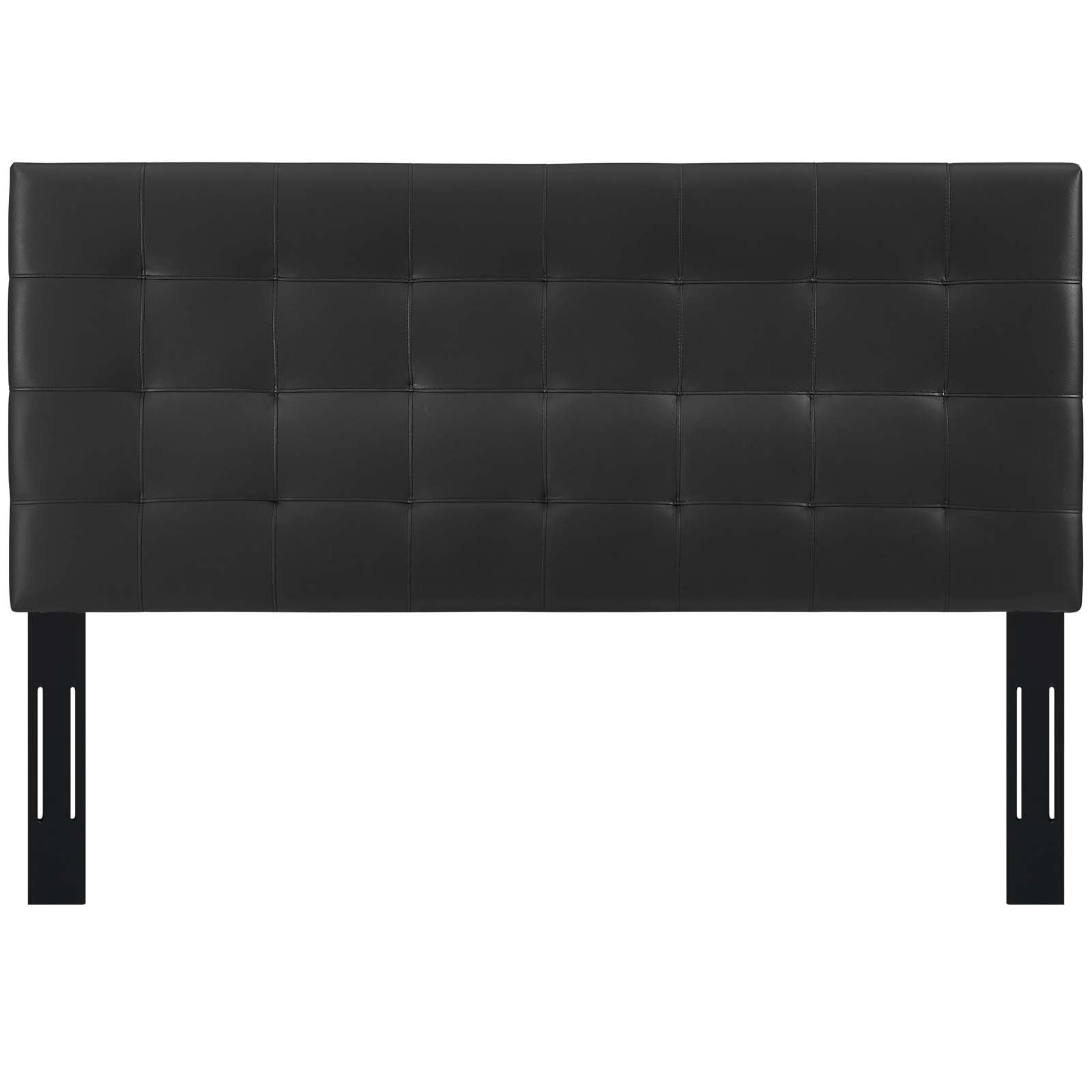 Paisley Tufted Upholstered Faux Leather King and California King Headboard by Modway